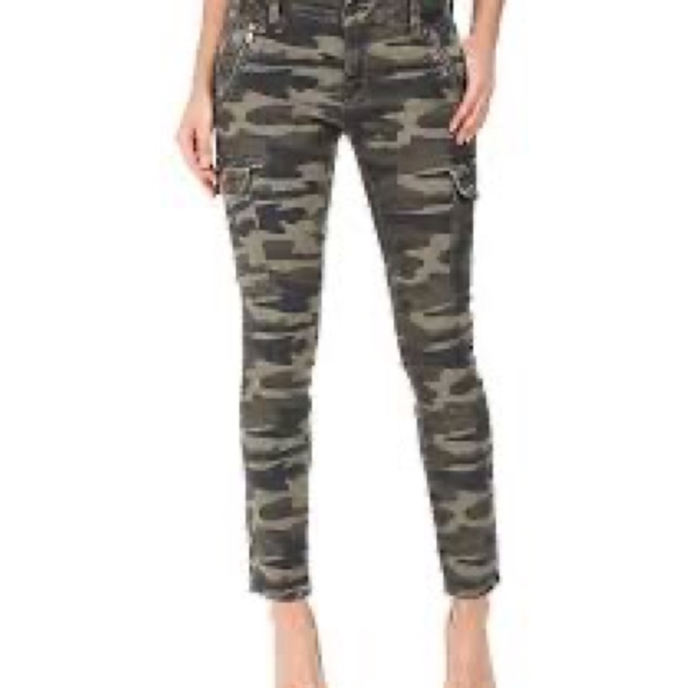 Camouflage Mavi Cargo Jeans